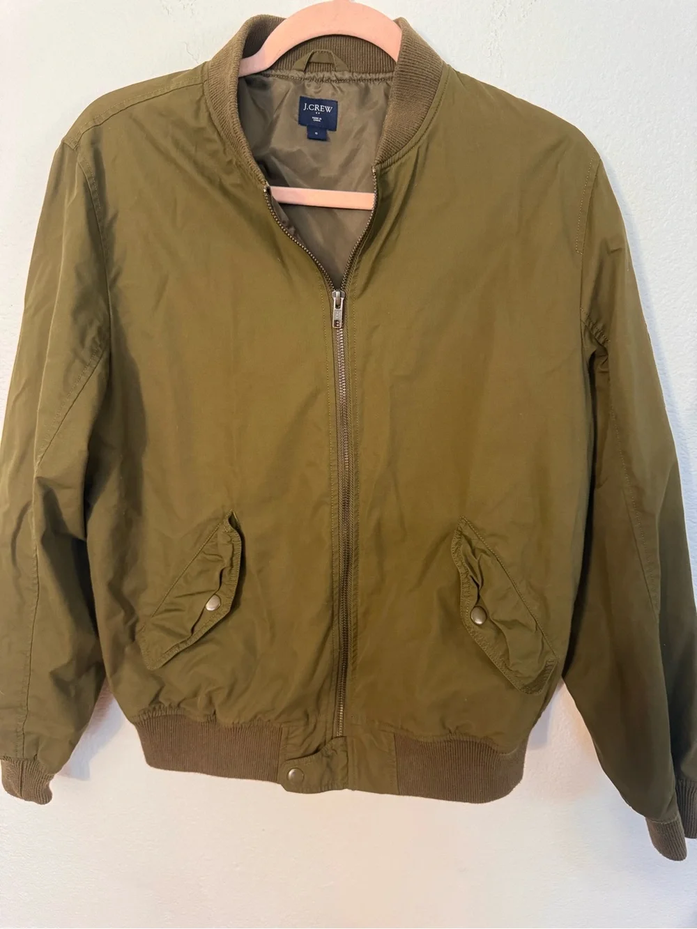 J. Crew Olive Green Bomber Jacket